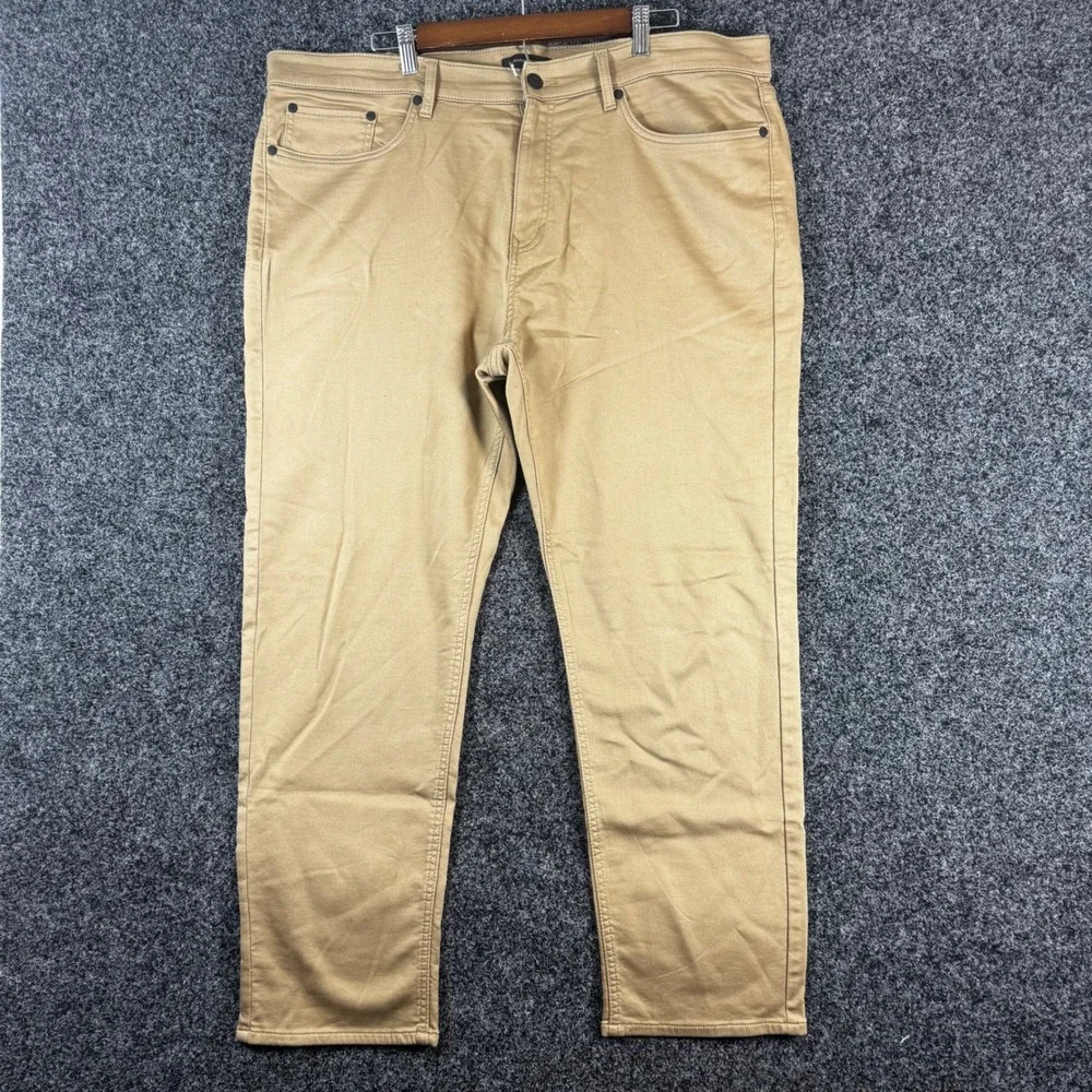 Banana Republic Mens 40x30 Khaki Chino Pants Straight Leg Tan Stretch Cotton